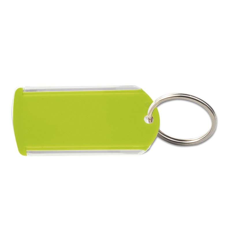 Transparante sleutelhanger met 25 mm ring - Sleutelhanger 2 functies tegen groothandelsprijzen