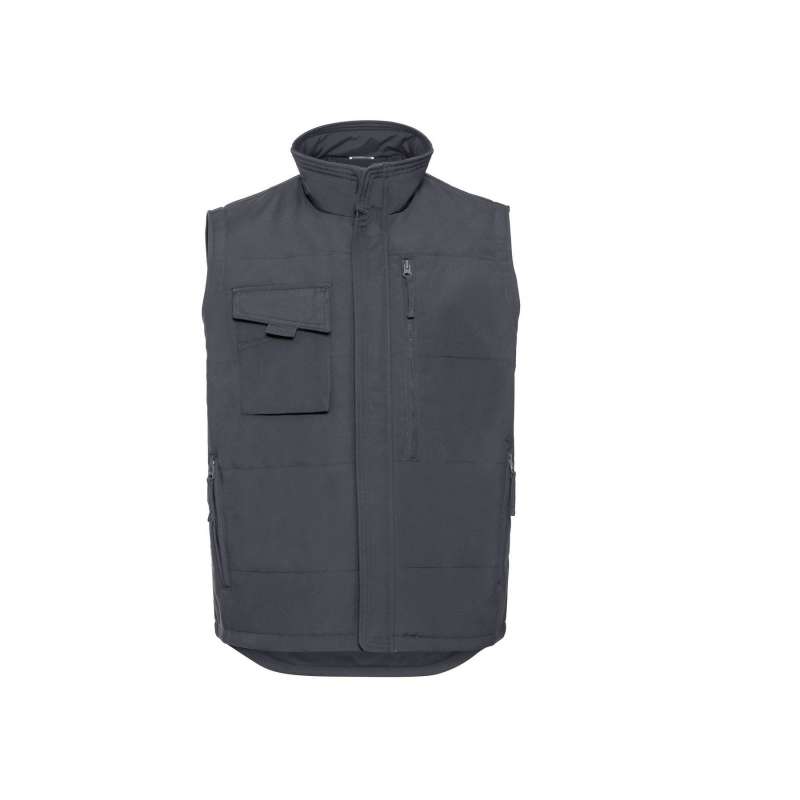 Verlengde bodywarmer polycotton 60° wasbaar tegen groothandelsprijzen - Gilet tegen groothandelsprijzen