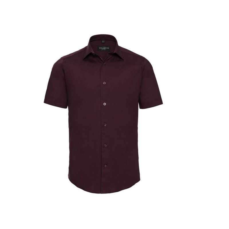 Men's short sleeve fitted stretch shirt à prix grossiste - chemise à prix de gros