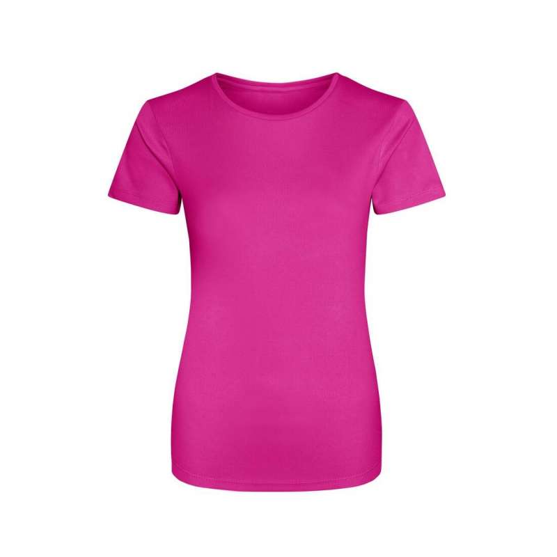 T-shirt feminino respirável 100% poliéster - T-shirt desportivo a preço grossista