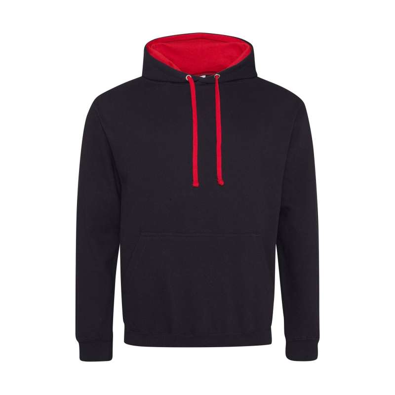 Sweat capuche contrastée 80/20 280 G - Hoodie  à prix grossiste