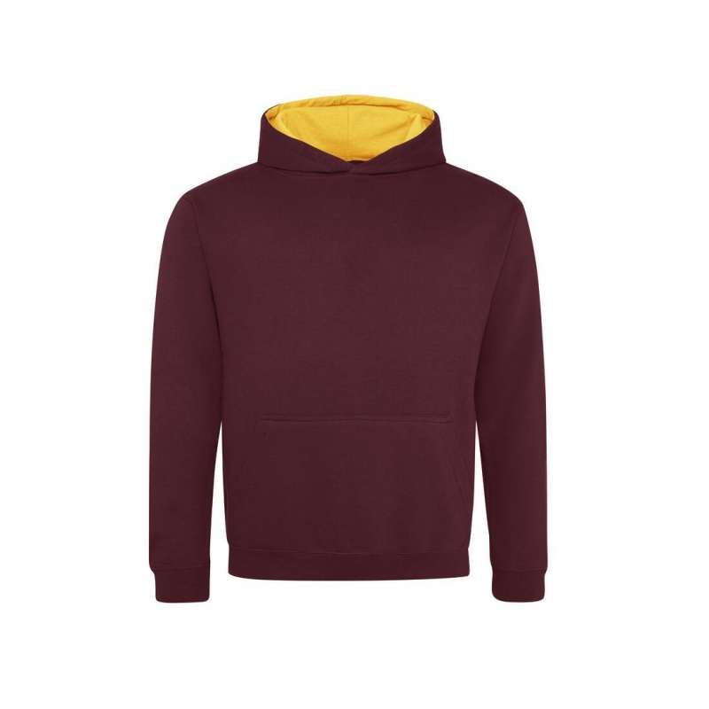 Sweat enfant capuche contrastée à prix grossiste - Textile enfant à prix de gros