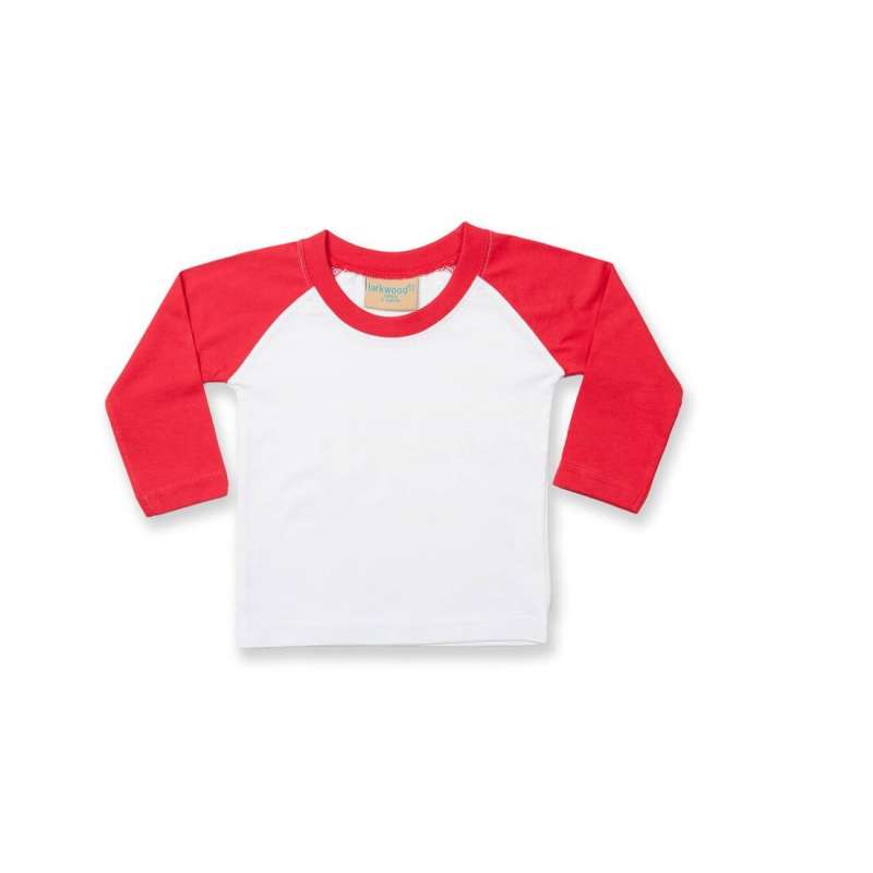 Langarm Baseball-T-Shirt mit Kontrastärmel - T-Shirt zu Großhandelspreisen