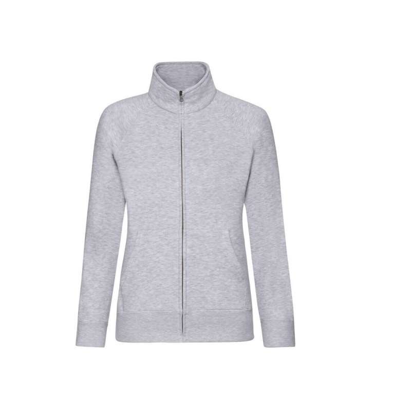 Sudadera mujer con gran cremallera  - Fruit of the Loom a precios de mayorista