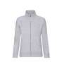 Sweat femme grand zip - Fruit of the loom à prix de gros