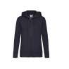 Sweat capuche grand zip femme - Fruit of the loom à prix grossiste