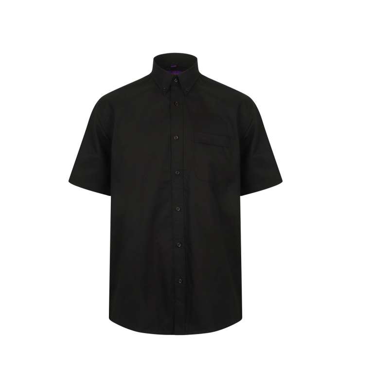 Luftig herreskjorte med kort ærme - skjorte til engrospris