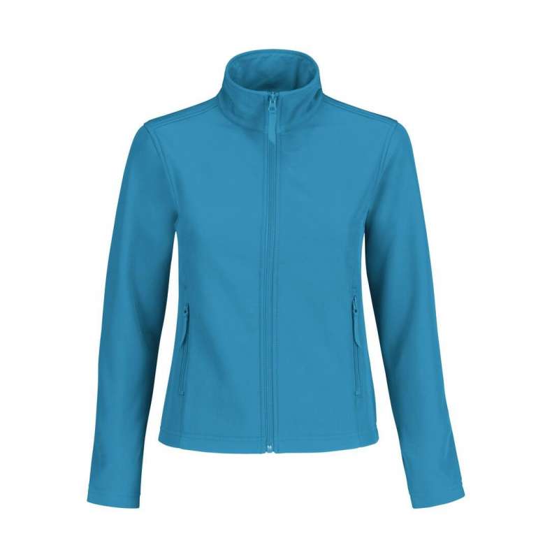 Casaco softshell feminino ajustado com capuz - Têxtil a preço grossista