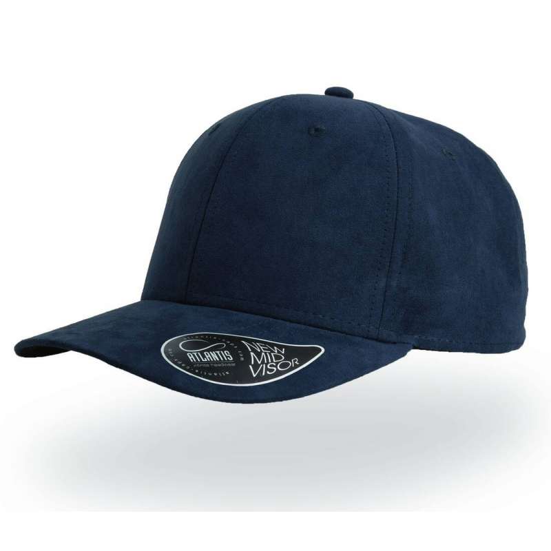 Casquette 6 pans mid visor faux suède à prix grossiste - Casquette à prix de gros