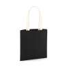 Sac organique en coton canvas avec anses contrastées - Sac shopping à prix de gros Sac organique en coton canvas avec anses contrastées - Sac shopping à prix de gros
