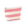 Gestreepte canvas tas met rits 26x12cm - Tas tegen groothandelsprijzen Gestreepte canvas tas met rits 26x12cm - Tas tegen groothandelsprijzen
