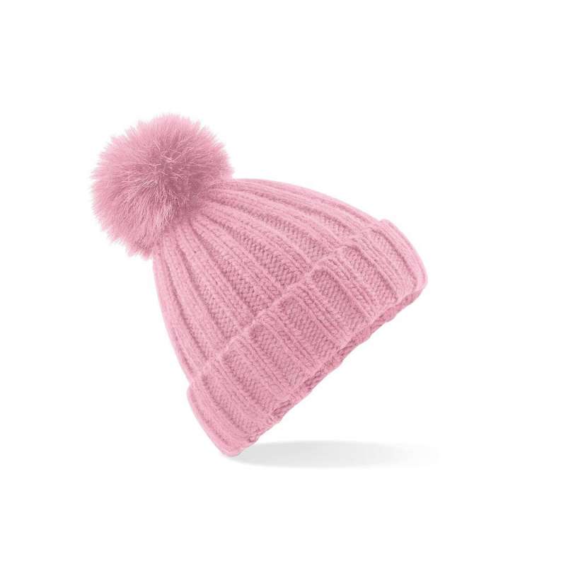 Gorro de malha grossa com pompom amovível a preço grossista - Gorro a preço grossista