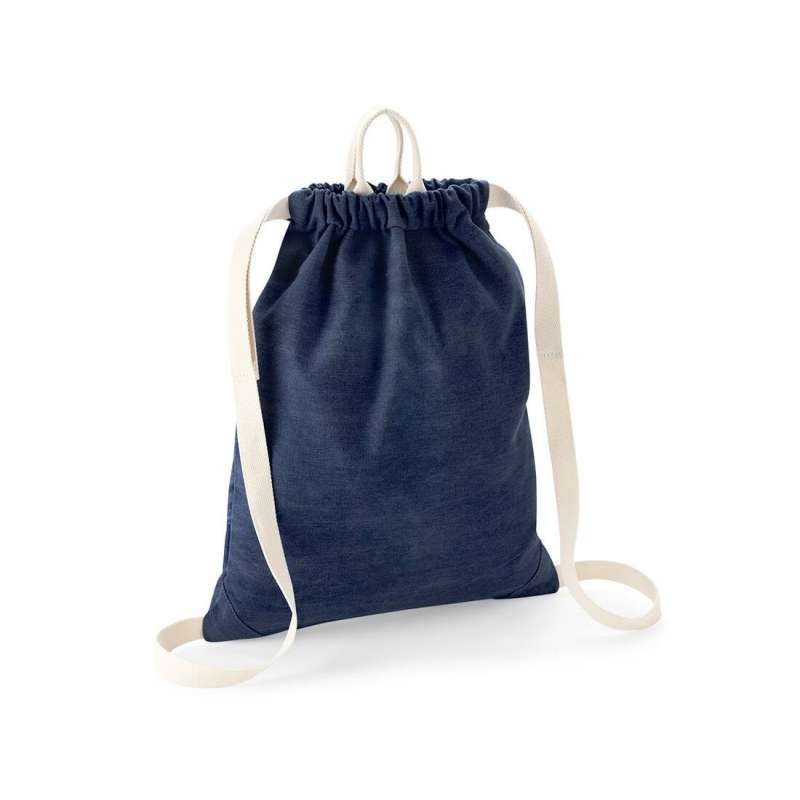 Saco de gimnasio de denim con cuerda - Mochila a precios de mayorista