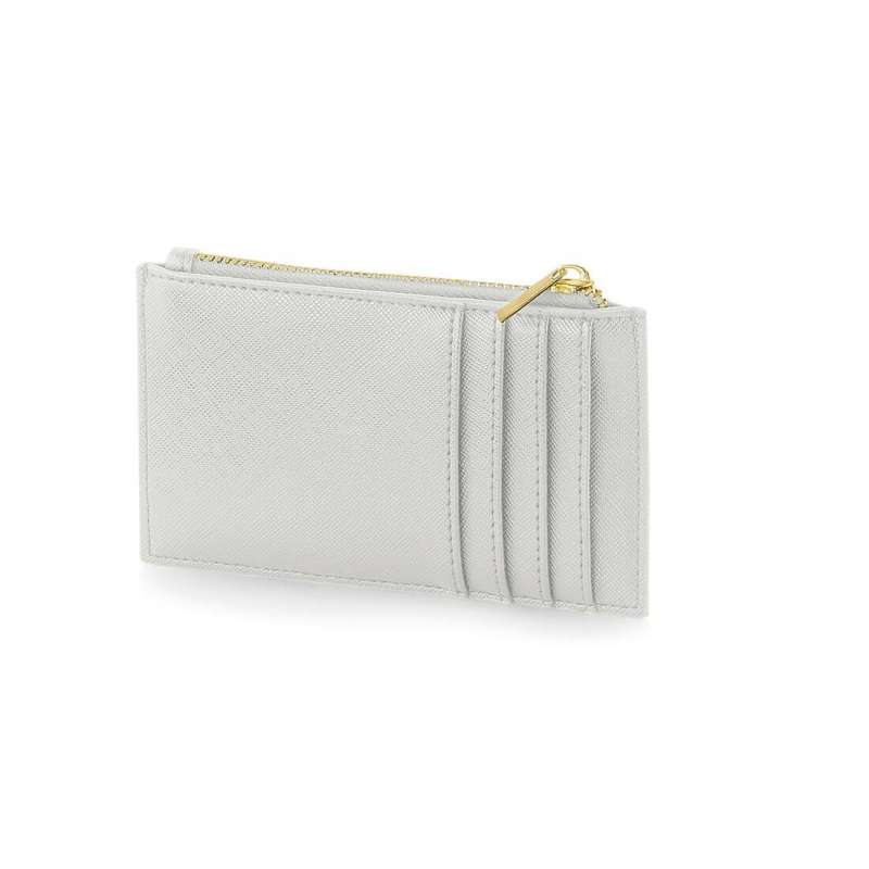 Ultra dünner Saffiano Kunstleder Kartenhalter für 4 Karten - Zubehör für Lederwaren zu Großhandelspreisen