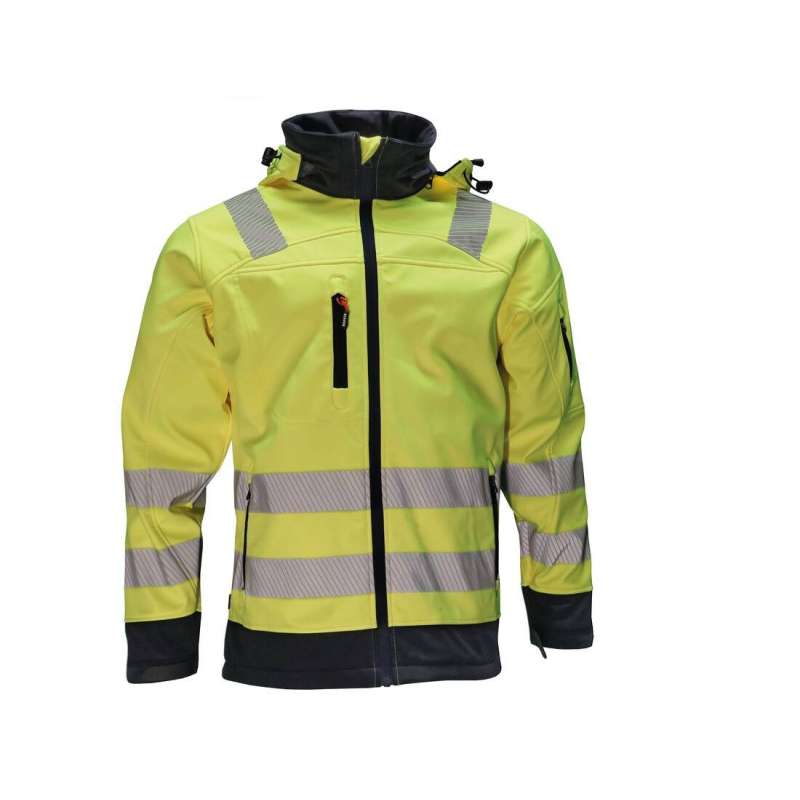 Chaqueta softshell alta visibilidad talla M - Prenda de lluvia a precios de mayorista