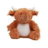 Peluche vache écossaise 30 cm con zip - Peluche a prezzi all'ingrosso