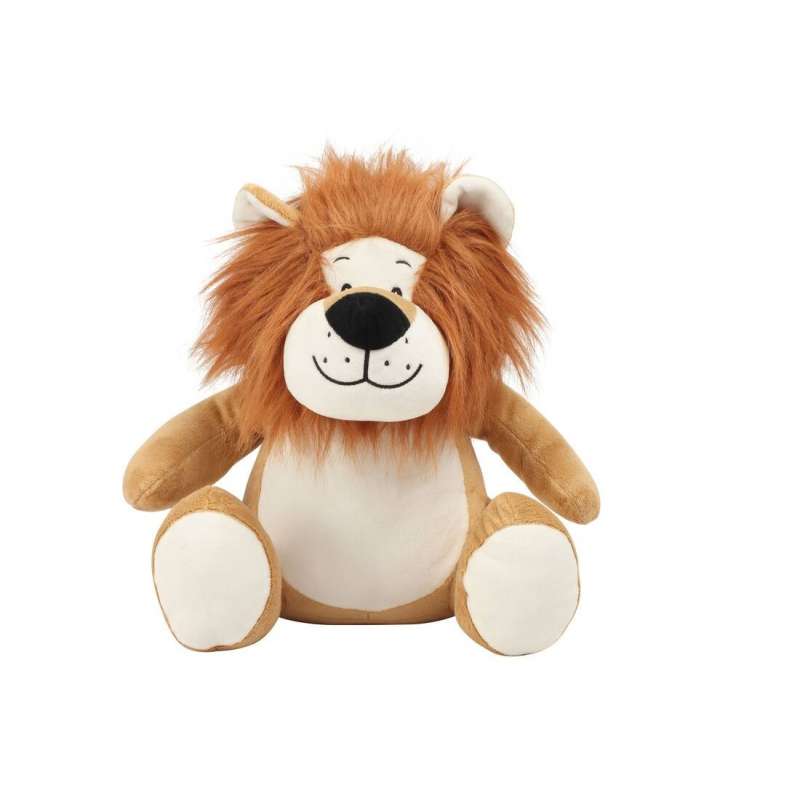Peluche leone 30 cm con zip posteriore a prezzi all'ingrosso - Peluche a prezzi all'ingrosso