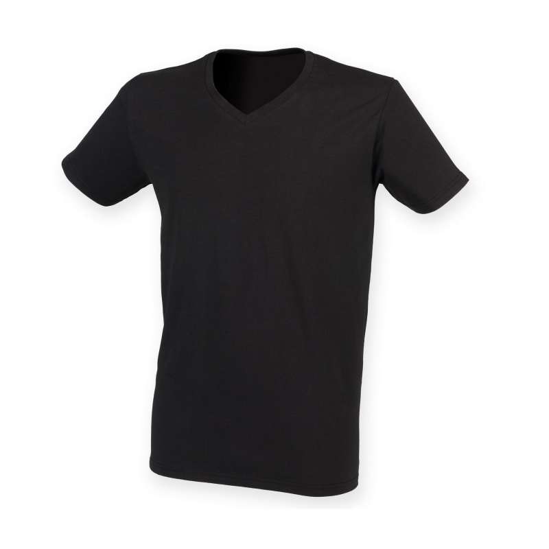 Lange moderne V-hals T-shirt til mænd - Kontorartikler til engrospris