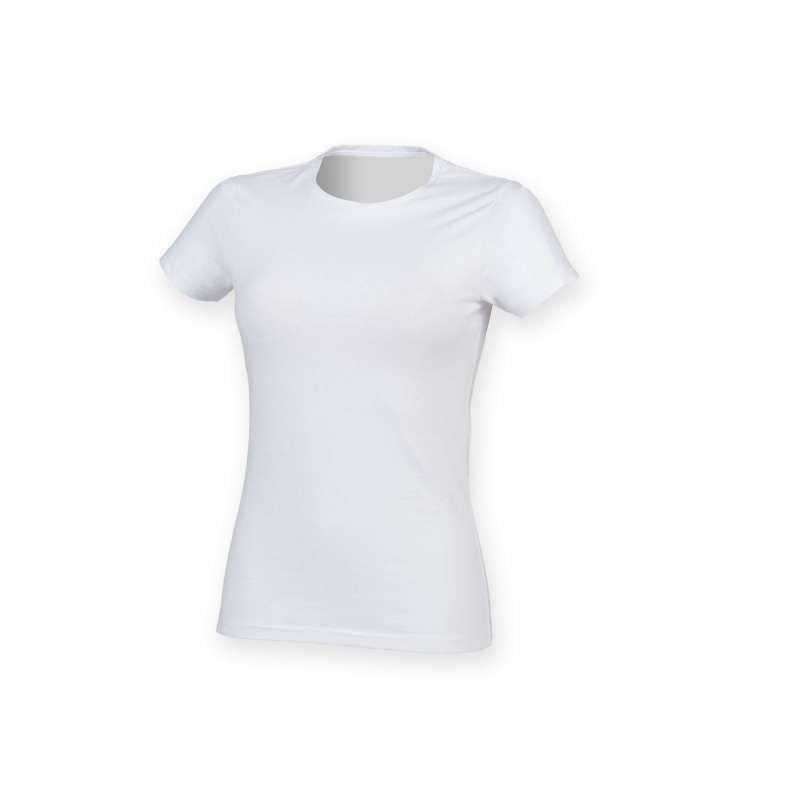 Tee-shirt donna stretch collo rotondo lungo a prezzi all'ingrosso - T-shirt donna a prezzi all'ingrosso