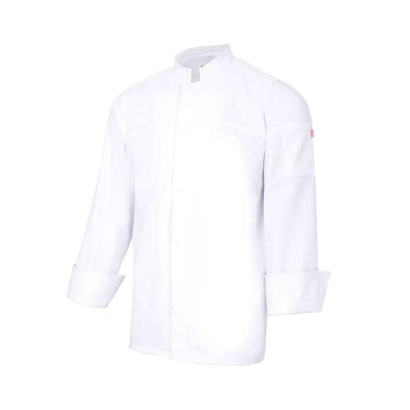 Veste de cuisine stretch fermeture boutons à prix de gros - Fourniture de bureau à prix grossiste
