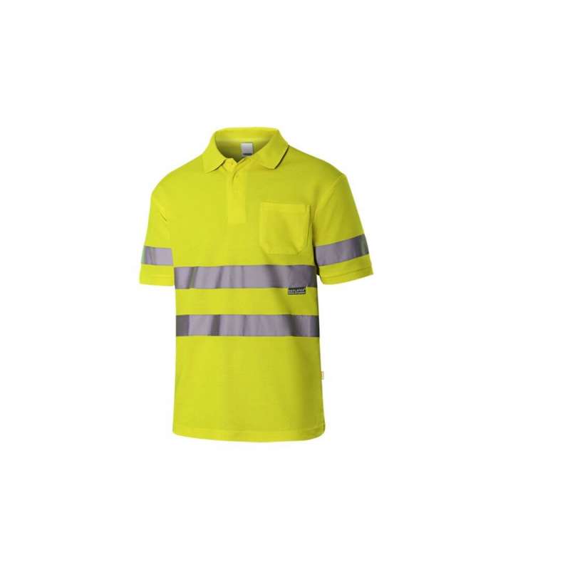 Polo hoogzichtbaar katoen/polyester met zak tegen groothandelsprijzen - Polo voor heren tegen groothandelsprijzen