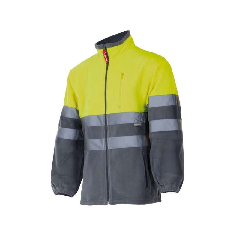 Veste polaire bicolore haute visibilité à prix de gros - vêtement de haute visibilité à prix grossiste