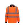 Polo largo alta visibilidad naranja 3XL - Polo hombre a precios de mayorista