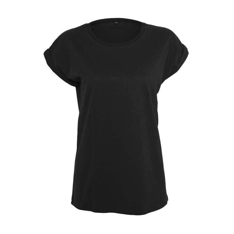 Sportliches, extra langes Damen-T-Shirt aus Bio-Baumwolle - Bio-T-Shirt zu Großhandelspreisen