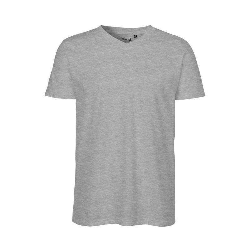 Tee-shirt uomo col V in cotone bio - Tessuti equi e biologici a prezzi all'ingrosso