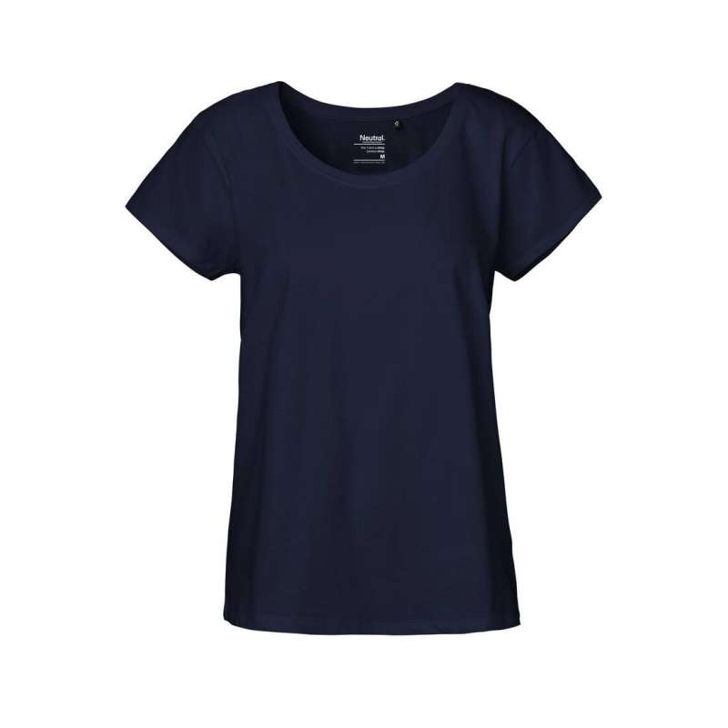 Camiseta amplia mujer de algodón ecológico - Textiles ecológicos y justos a precios de mayorista