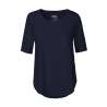 Tee-shirt femme manches mi-longues - Textile equitable et bio à prix grossiste Tee-shirt femme manches mi-longues - Textile equitable et bio à prix grossiste