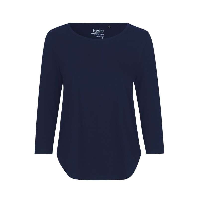 Tee-shirt femme manches 3/4 - Textile equitable et bio à prix grossiste