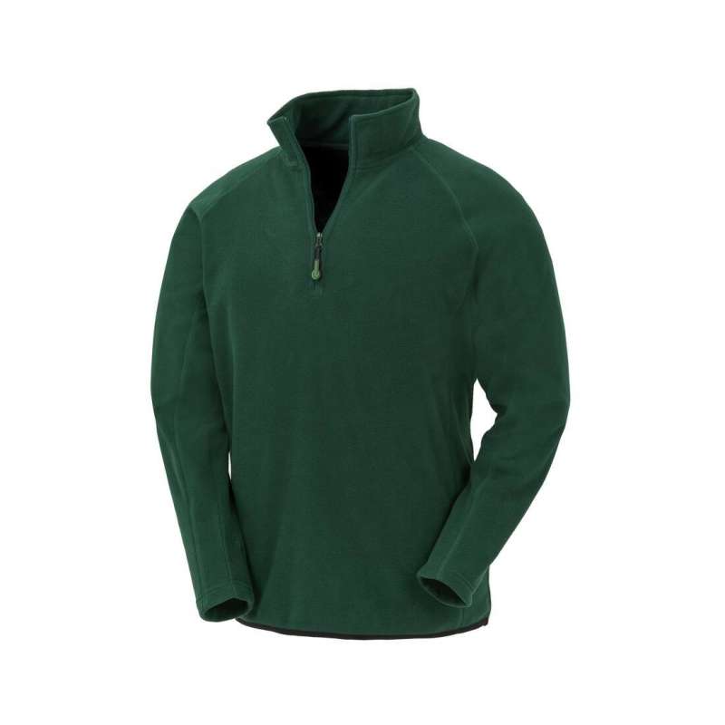 Polaire col zippé en polyester recyclé - Accessoire recyclable à prix de gros