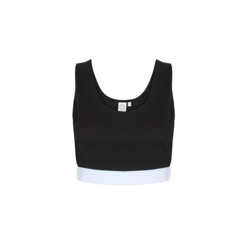 T-shirt curto feminino com elástico imprimível - Objeto para sublimação a preço grossista