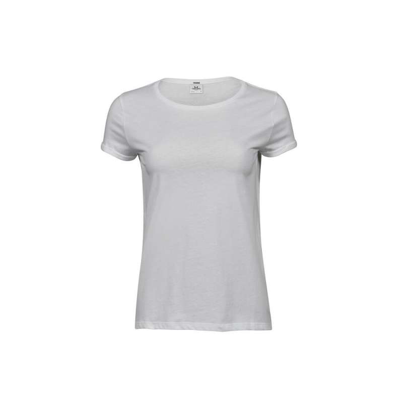 Tee-shirt manches retroussées - Textile equitable et bio à prix grossiste