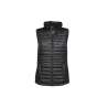 Colete bi-materiais feminino com grande zip - Colete aquecedor a preço grossista Colete bi-materiais feminino com grande zip - Colete aquecedor a preço grossista
