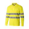 Polo manches longues haute visibilité en coton/polyester - Polo manches longues à prix de gros Polo manches longues haute visibilité en coton/polyester - Polo manches longues à prix de gros