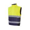 Hoogzichtbare bicolore gewatteerde bodywarmer 6 zakken - Bodywarmer tegen groothandelsprijzen Hoogzichtbare bicolore gewatteerde bodywarmer 6 zakken - Bodywarmer tegen groothandelsprijzen