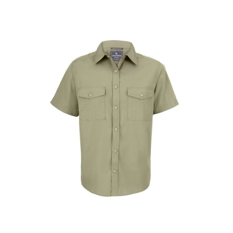 Camisa de manga curta em poliéster reciclado a preço grossista - Têxtil justo e biológico a preço grossista