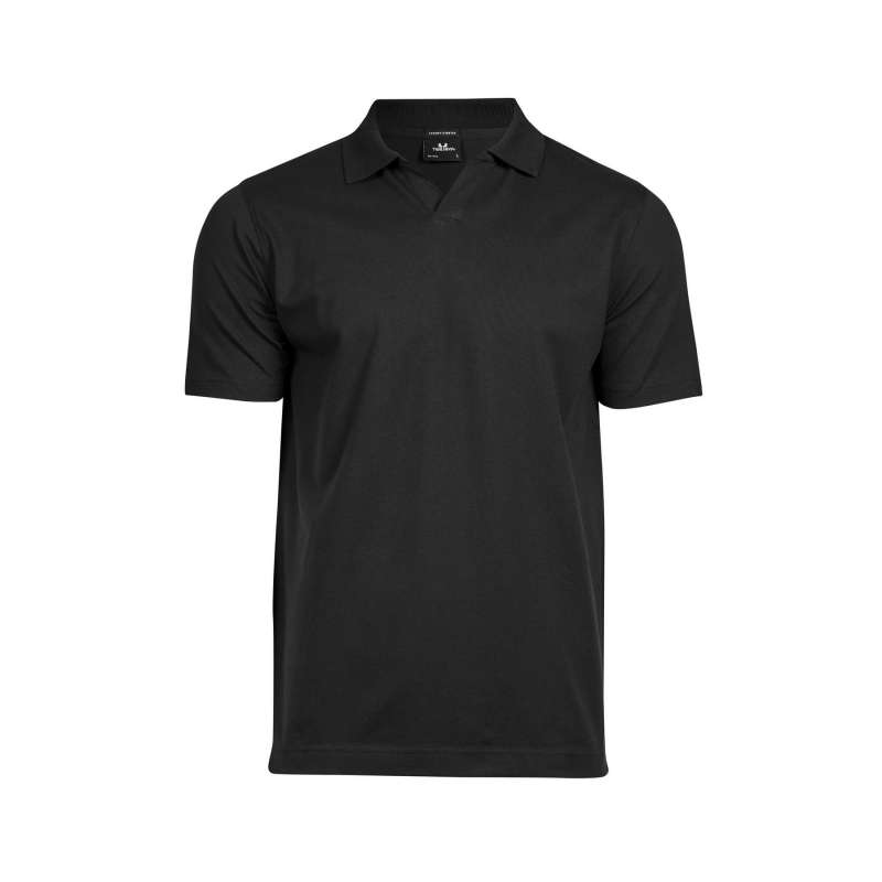 Biokatoenen stretch polo V-hals heren slimfit tegen groothandelsprijzen - Biologisch polo tegen groothandelsprijzen