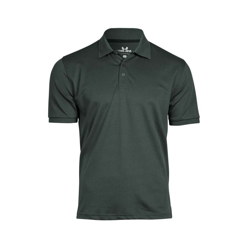 Ajusté Polo van gerecycled polyester, 3 knopen - Ademende polo tegen groothandelsprijzen