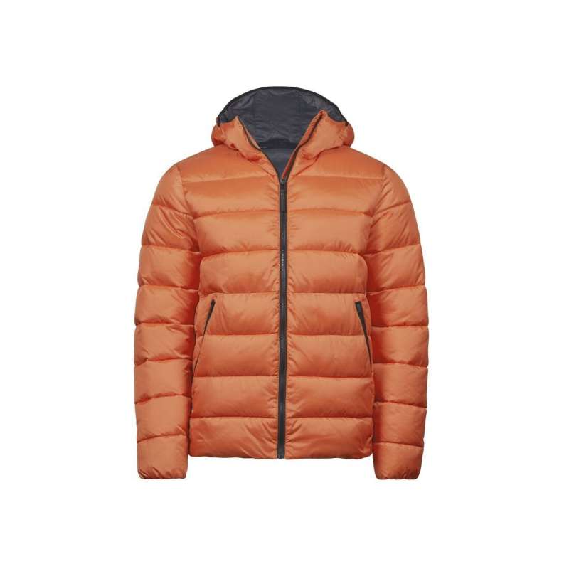 Recycled polyester gewatteerde hoodie jas - Recycleerbaar accessoire tegen groothandelsprijzen
