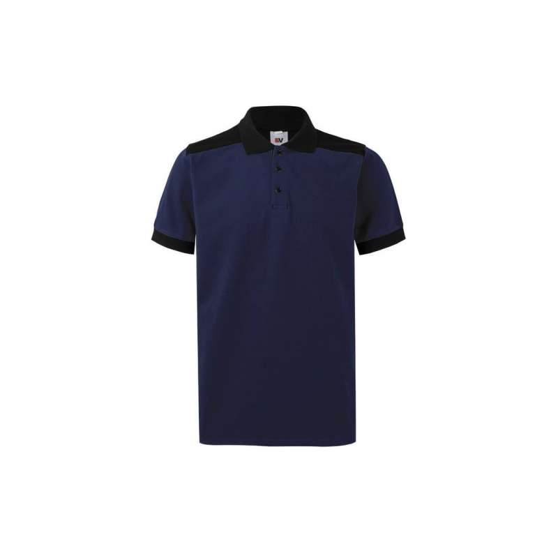 Polo stretch bicolore - Polo manches courtes à prix grossiste