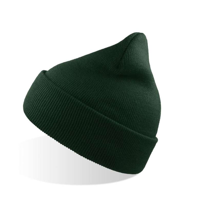 Recycled polyester dubbele omslagbeanie - Muts tegen groothandelsprijzen