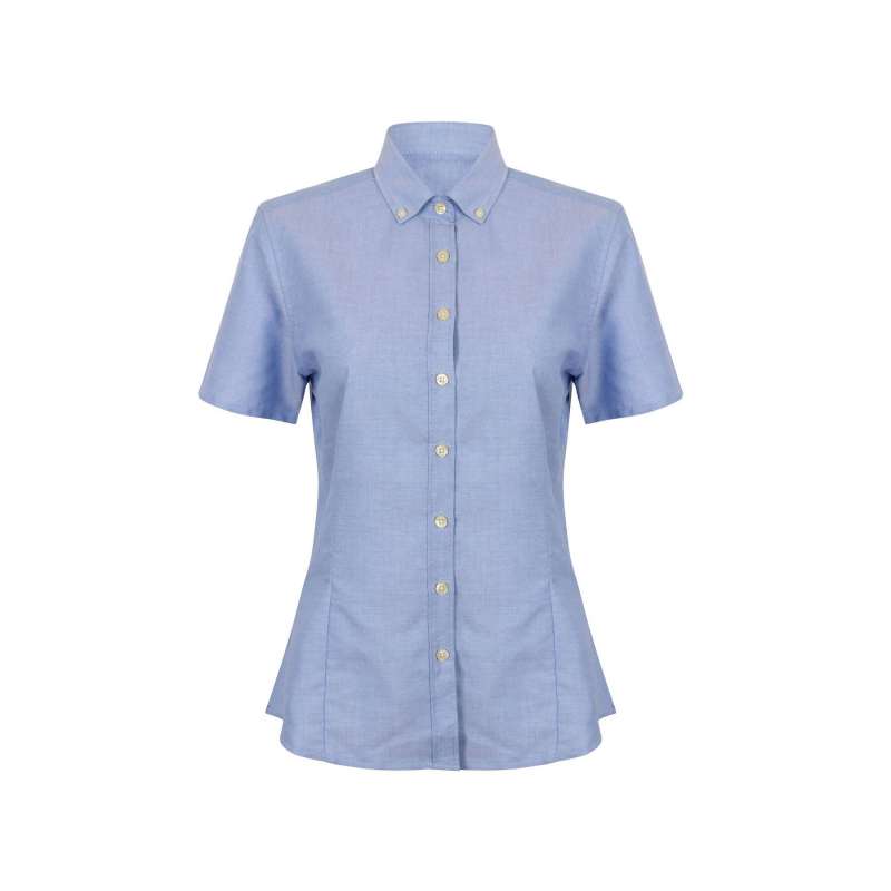 Camisa Oxford feminina clássica de corte curto - Camisa mulher a preço grossista