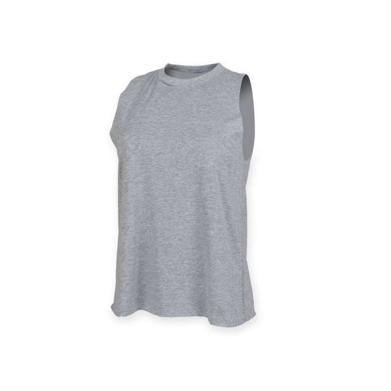 Vrouwen T-shirt met ruwe uitsnijding - Tanktop tegen groothandelsprijzen