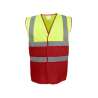 Colete de Segurança Bicolor 2 Bandas Refletoras - Colete de segurança a preço grossista