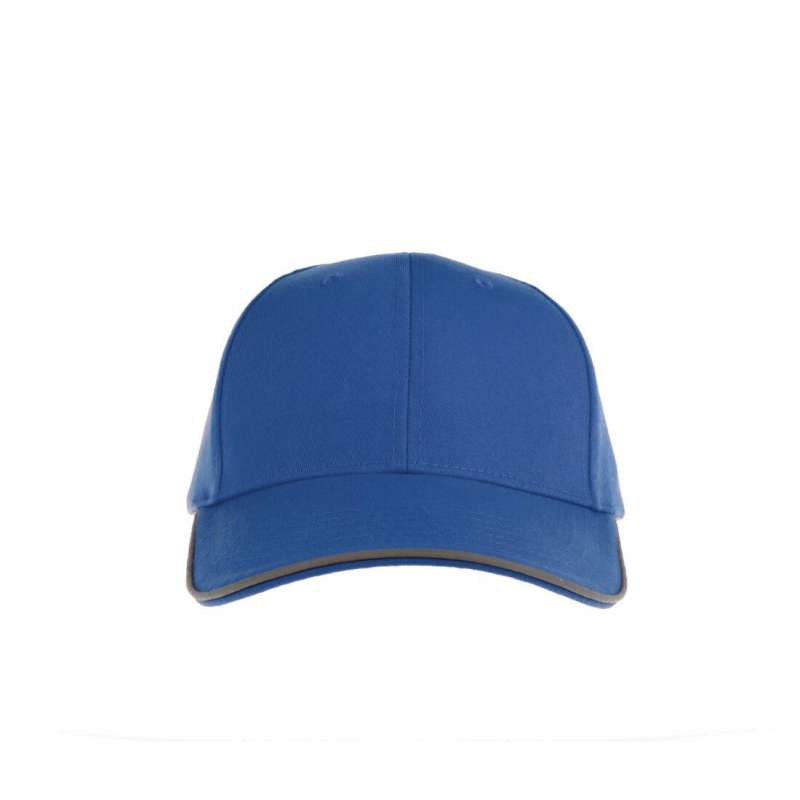 Casquette 6 pans liseré réfléchissant à prix de gros - Casquette à prix grossiste