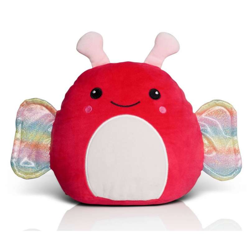 Peluche borboleta multicolorida com zíper 30cm a preço grossista - Pelúcia a preço grossista