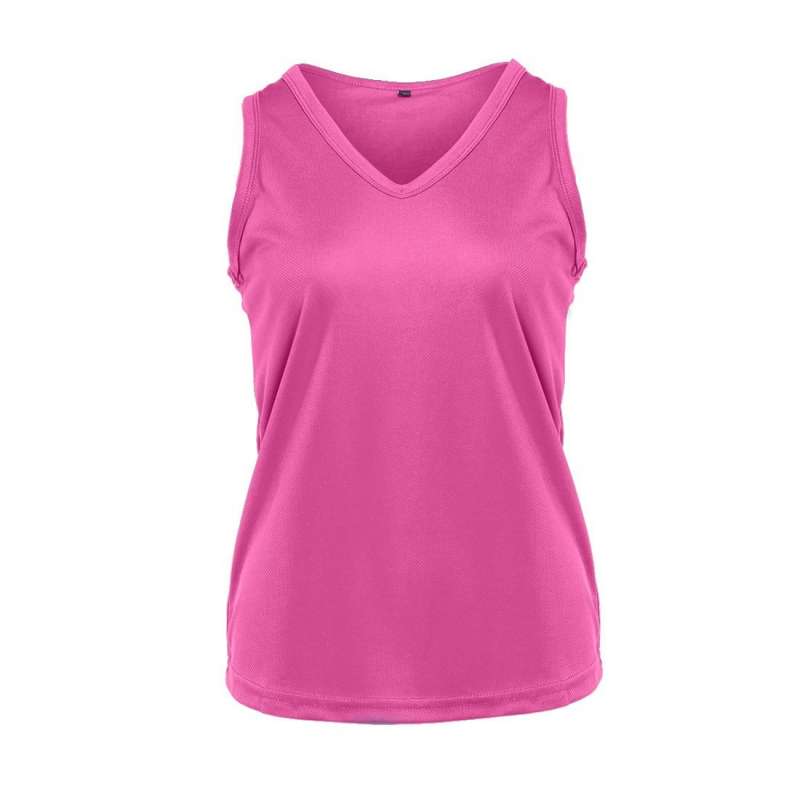 Dames sporttop V-hals ademend lichtgewicht - Tanktop tegen groothandelsprijzen